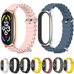 MIJOBS PLUS Marine Silicone Breathable Watch Band, For Xiaomi Mi Band 6 / 5 / 4 / 3, For Xiaomi Mi Band 7 / 7 NFC