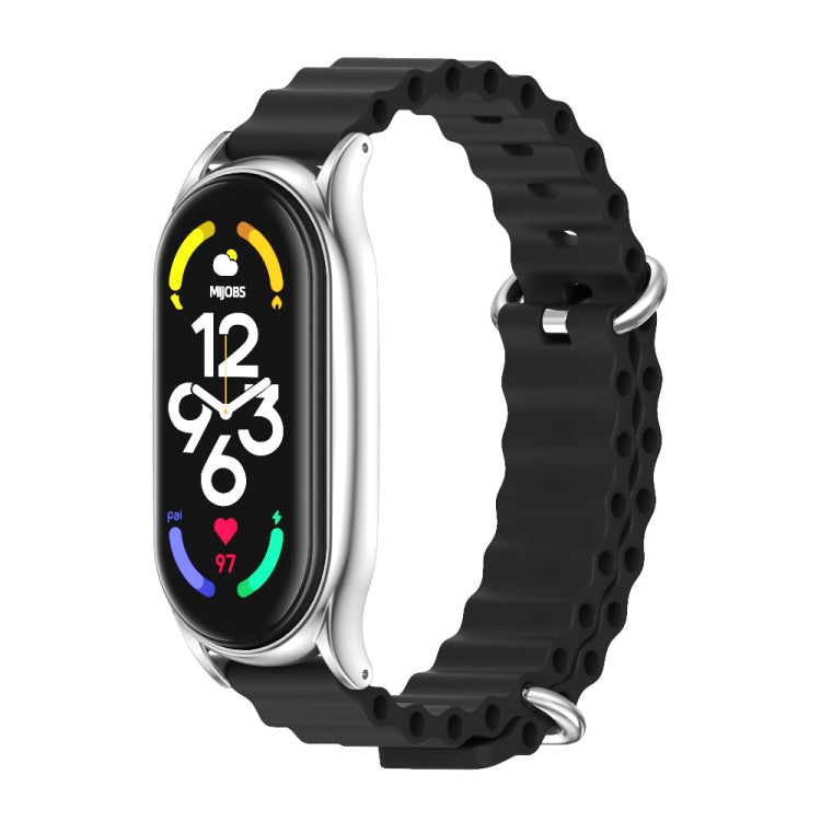 MIJOBS PLUS Marine Silicone Breathable Watch Band, For Xiaomi Mi Band 6 / 5 / 4 / 3, For Xiaomi Mi Band 7 / 7 NFC