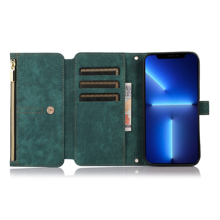 Dream 9-Card Wallet Zipper Bag Leather Phone Case, For iPhone 13, For iPhone 13 Pro, For iPhone 13 Pro Max, For iPhone 12 mini
