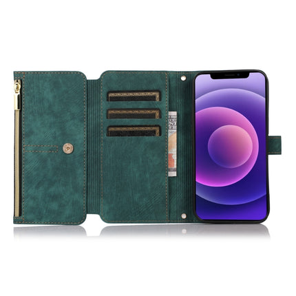 Dream 9-Card Wallet Zipper Bag Leather Phone Case, For iPhone 12, For iPhone 12 Pro, For iPhone 12 Pro Max, For iPhone 11