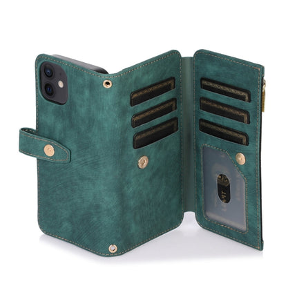 Dream 9-Card Wallet Zipper Bag Leather Phone Case, For iPhone 12, For iPhone 12 Pro, For iPhone 12 Pro Max, For iPhone 11