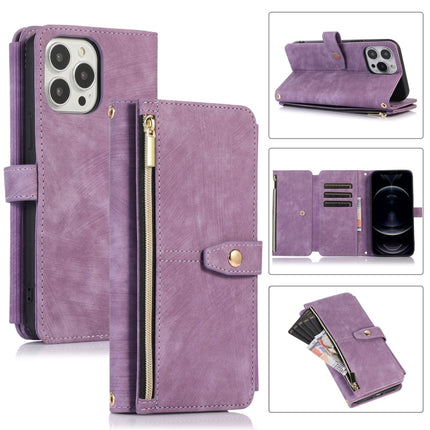 Dream 9-Card Wallet Zipper Bag Leather Phone Case, For iPhone 12, For iPhone 12 Pro, For iPhone 12 Pro Max, For iPhone 11