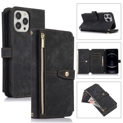 Dream 9-Card Wallet Zipper Bag Leather Phone Case, For iPhone 12, For iPhone 12 Pro, For iPhone 12 Pro Max, For iPhone 11
