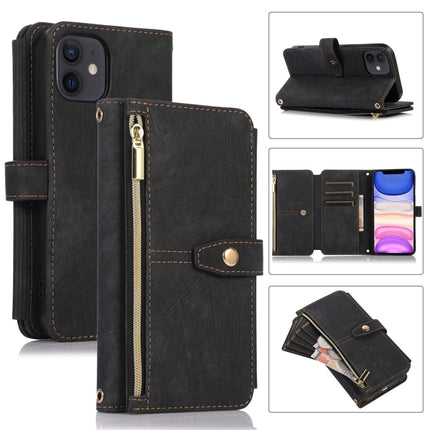 Dream 9-Card Wallet Zipper Bag Leather Phone Case, For iPhone 12, For iPhone 12 Pro, For iPhone 12 Pro Max, For iPhone 11