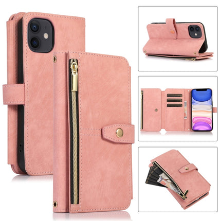 Dream 9-Card Wallet Zipper Bag Leather Phone Case, For iPhone 12, For iPhone 12 Pro, For iPhone 12 Pro Max, For iPhone 11