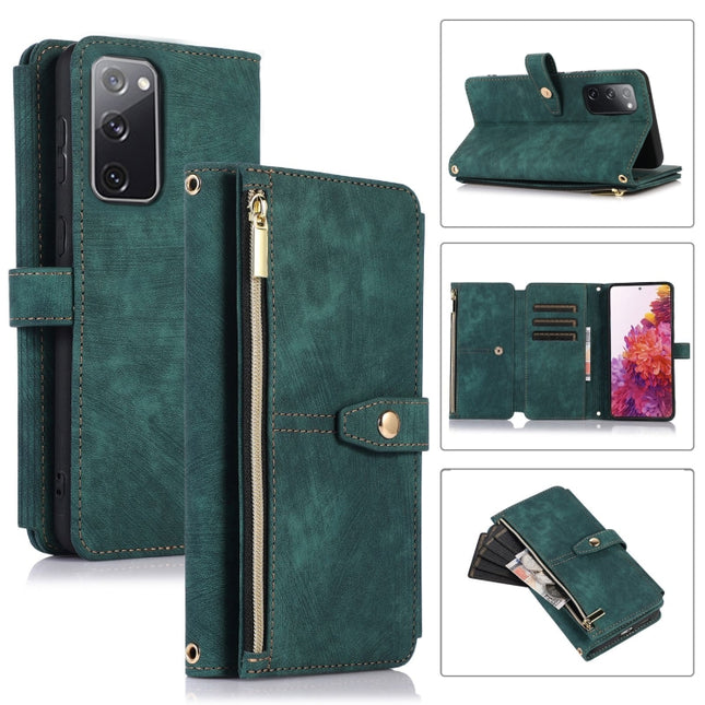 Dream 9-Card Wallet Zipper Bag Leather Phone Case, For Samsung Galaxy S20 FE, For Samsung Galaxy S10, For Samsung Galaxy S10+, For Samsung Galaxy S10e