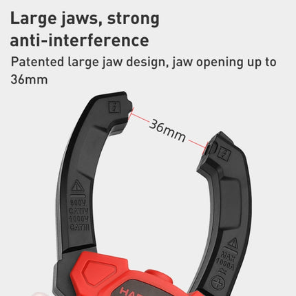 HABOTEST HT208D 1000A Digital Clamp Multi-Function Burn-proof Universal Meter, HT208D