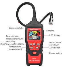 HABOTEST HT601B Combustible Gas Detector Thousand Battery Model with Numerical Display, HT601B