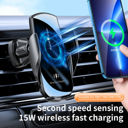 V5 15W Smart Induction Wireless Charger Car Phone Holder