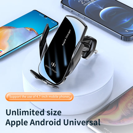 V5 15W Smart Induction Wireless Charger Car Phone Holder