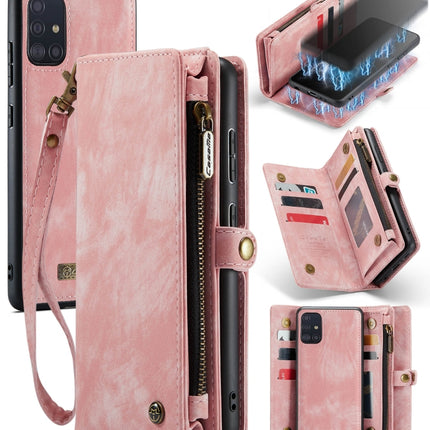 CaseMe-008 Detachable Multifunctional Horizontal Flip Leather Case with Card Slot & Holder & Zipper Wallet & Photo Frame, For Samsung Galaxy A71 4G