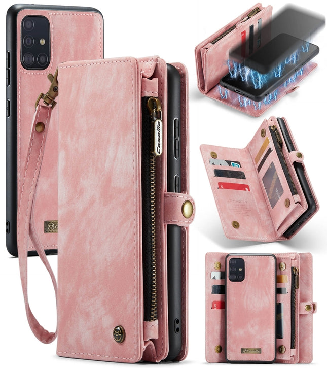 CaseMe-008 Detachable Multifunctional Horizontal Flip Leather Case with Card Slot & Holder & Zipper Wallet & Photo Frame