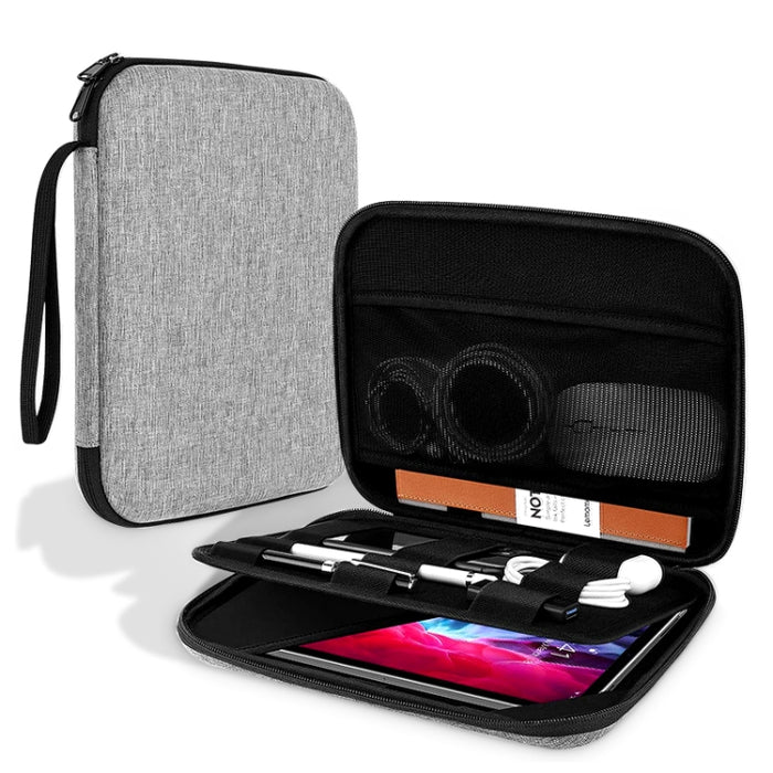 Multifunctional Double-Layer EVA Hard Case Storage Bag, For 9.7-11 inch Tablet