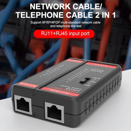 HABOTEST HT812A 2 in 1 Telephone Line Network Line Tester, HT812A
