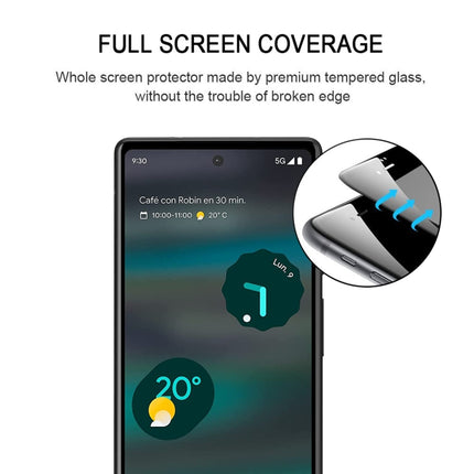 25pcs Full Glue Full Cover Screen Protector Tempered Glass Film, For Google Pixel 6a (25 PCS), For Google Pixel 7 (25 PCS)