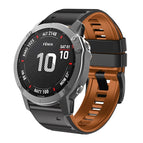 For Garmin Fenix 7X / 6X / 5X 26mm / Black Brown