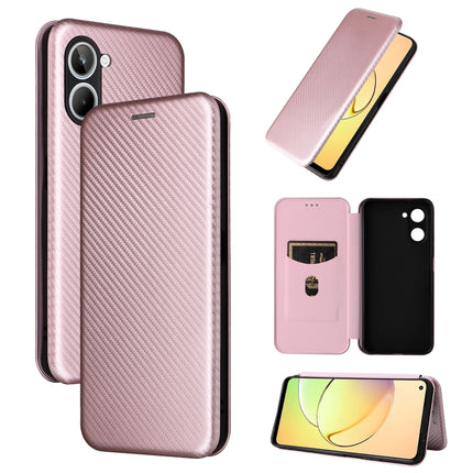 Carbon Fiber Texture Flip Leather Phone Case, For OPPO A58 5G, For Realme 10 4G, For Realme 10 Pro, For Realme GT Neo 3T / GT Neo2 5G