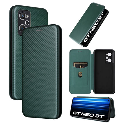 Carbon Fiber Texture Flip Leather Phone Case, For OPPO A58 5G, For Realme 10 4G, For Realme 10 Pro, For Realme GT Neo 3T / GT Neo2 5G