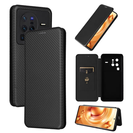 Carbon Fiber Texture Flip Leather Phone Case, For vivo X80 Pro 5G, For vivo X90 Pro+ 5G, For Fujitsu Arrows N F-51C, For Google Pixel 7a