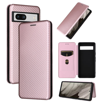 Carbon Fiber Texture Flip Leather Phone Case, For vivo X80 Pro 5G, For vivo X90 Pro+ 5G, For Fujitsu Arrows N F-51C, For Google Pixel 7a