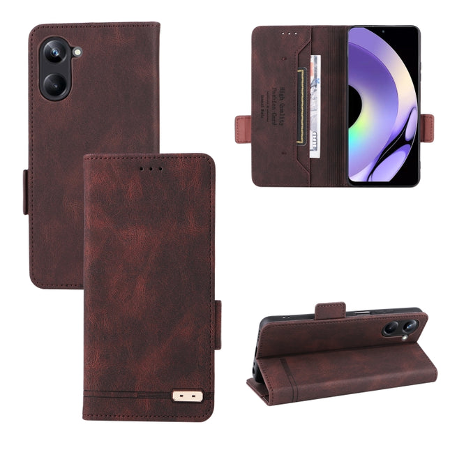 Magnetic Clasp Leather Phone Case, For Realme 10 Pro, For Realme 10 Pro+, For Fujitsu Arrows N F-51C, For OPPO A58 5G