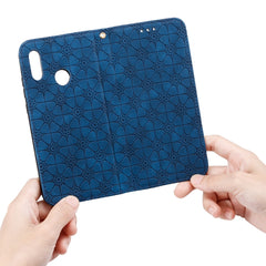 Lucky Flowers Embossing Pattern Magnetic Horizontal Flip Leather Case with Holder & Card Slots, For Huawei Honor 10 Lite