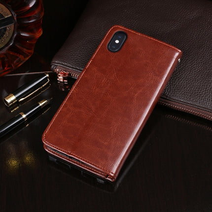 idewei Crazy Horse Texture Horizontal Flip Leather Case with Holder & Card Slots & Wallet, For iPhone X, For iPhone XR, For iPhone XS Max