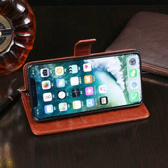 idewei Crazy Horse Texture Horizontal Flip Leather Case with Holder & Card Slots & Wallet, For iPhone X, For iPhone XR, For iPhone XS Max