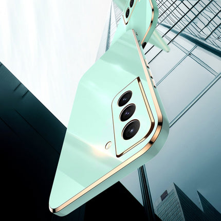 XINLI Straight Edge 6D Electroplate TPU Phone Case with Ring Holder, For Samsung Galaxy S21 5G, For Samsung Galaxy S21+ 5G, For Samsung Galaxy S21 Ultra 5G