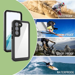 360 Full Body Waterproof Phone Case, For Samsung Galaxy S23 5G, For Samsung Galaxy S23+ 5G, For Samsung Galaxy S23 Ultra 5G