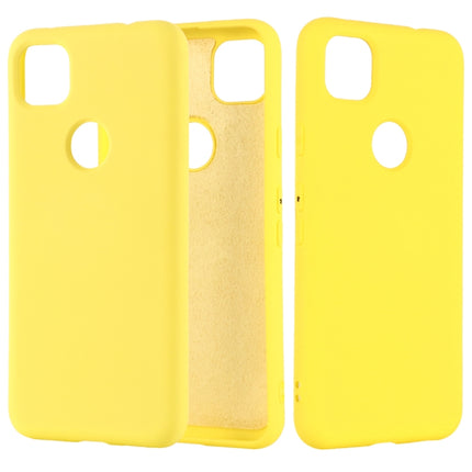 Pure Color Liquid Silicone Shockproof Full Coverage Case, For Google Pixel 4a 4G