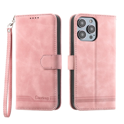 Dierfeng Dream Line TPU + PU  Leather Phone Case, For iPhone 13, For  iPhone 13 mini, For iPhone 13 Pro, For iPhone 13 Pro Max