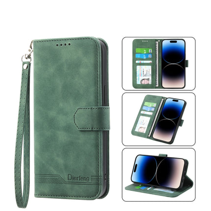 Dierfeng Dream Line TPU + PU  Leather Phone Case, For iPhone 13, For  iPhone 13 mini, For iPhone 13 Pro, For iPhone 13 Pro Max