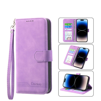 Dierfeng Dream Line TPU + PU  Leather Phone Case, For iPhone 13, For  iPhone 13 mini, For iPhone 13 Pro, For iPhone 13 Pro Max