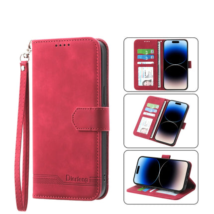 Dierfeng Dream Line TPU + PU  Leather Phone Case, For iPhone 13, For  iPhone 13 mini, For iPhone 13 Pro, For iPhone 13 Pro Max
