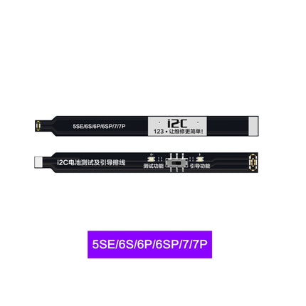 i2C Battery Boot Strap Test Flex Cable, For iPhone 5 SE / 6s / 6 Plus / 6s Plus / 7 / 7 Plus, For iPhone 8 / 8 Plus / X / XR / XS / XS Max / 11 Pro / 11 Pro Max, For iPhone 11 / SE2, For iPhone 12 mini / 12 / 12 Pro / 12 Pro Max / SE3                  ...