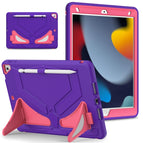 For iPad 10.2 2021 / 2020 / 2019 / Purple+Rose