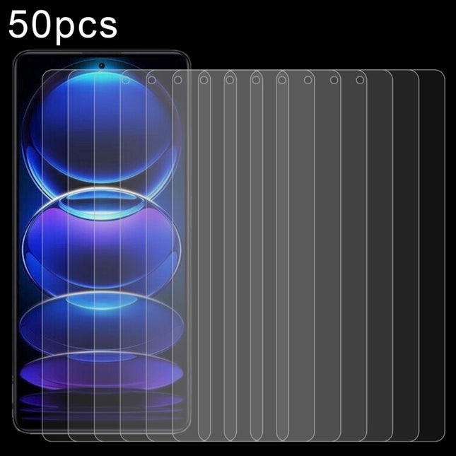 50pcs 0.26mm 9H 2.5D Tempered Glass Film, For Xiaomi Redmi Note 12 Pro/12 Pro+ Global/12R Pro (50 PCS)