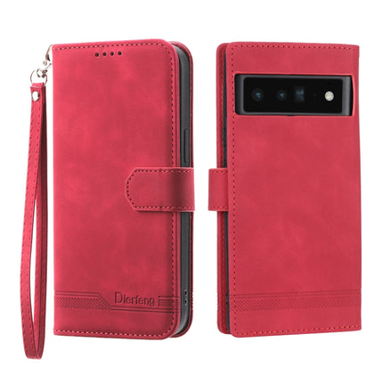 Dierfeng Dream Line TPU + PU Leather Phone Case, For Google Pixel 6, For Google Pixel 6 Pro, For Google Pixel 6a, For Google Pixel 7