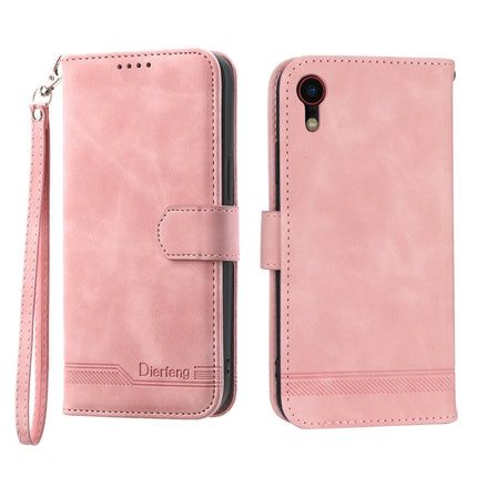 Dierfeng Dream Line TPU + PU Leather Phone Case, For iPhone XS Max, For iPhone XR, For iPhone X/XS, For iPhone 6 Plus/7 Plus/8 Plus