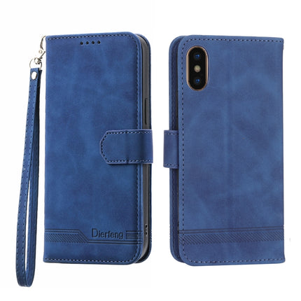 Dierfeng Dream Line TPU + PU Leather Phone Case, For iPhone XS Max, For iPhone XR, For iPhone X/XS, For iPhone 6 Plus/7 Plus/8 Plus