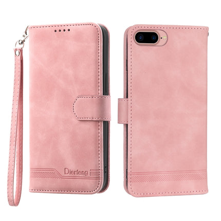 Dierfeng Dream Line TPU + PU Leather Phone Case, For iPhone XS Max, For iPhone XR, For iPhone X/XS, For iPhone 6 Plus/7 Plus/8 Plus