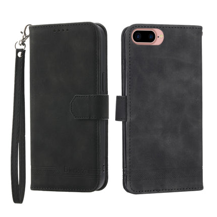 Dierfeng Dream Line TPU + PU Leather Phone Case, For iPhone XS Max, For iPhone XR, For iPhone X/XS, For iPhone 6 Plus/7 Plus/8 Plus