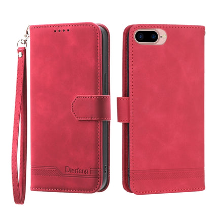 Dierfeng Dream Line TPU + PU Leather Phone Case, For iPhone XS Max, For iPhone XR, For iPhone X/XS, For iPhone 6 Plus/7 Plus/8 Plus