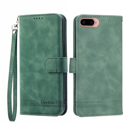 Dierfeng Dream Line TPU + PU Leather Phone Case, For iPhone XS Max, For iPhone XR, For iPhone X/XS, For iPhone 6 Plus/7 Plus/8 Plus