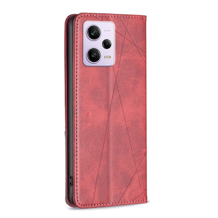 Prismatic Invisible Magnetic Leather Phone Case, For Xiaomi Redmi Note 12 Pro 5G Global, For Xiaomi Redmi Note 12 Global