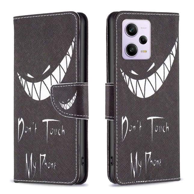 Drawing Pattern Leather Phone Case, For Xiaomi Redmi Note 12 Pro+ Global, For Xiaomi Redmi Note 12 Pro 5G Global, For Xiaomi Redmi Note 12 Global