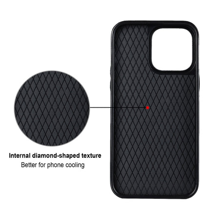 Rhombic PU Leather Phone Case with Ring Holder, For iPhone 13 Pro, For iPhone 13 Pro Max, For iPhone 12 mini