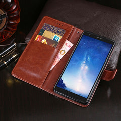 idewei Crazy Horse Texture Horizontal Flip Leather Case with Holder & Card Slots & Wallet, For BlackView A20 Pro, For Blackview A30, For Blackview A60