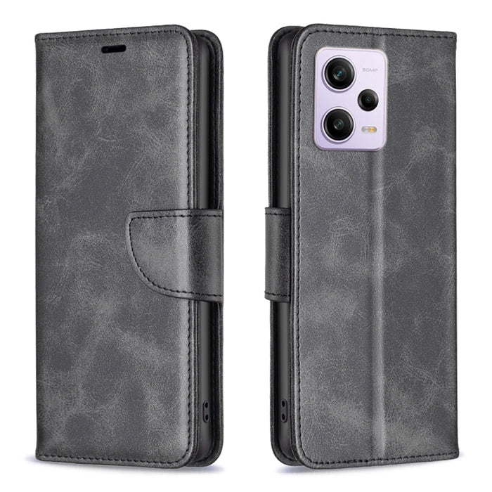 Lambskin Texture Leather Phone Case, For Xiaomi Redmi Note 12 Pro 5G Global, For Xiaomi Redmi Note 12 Global